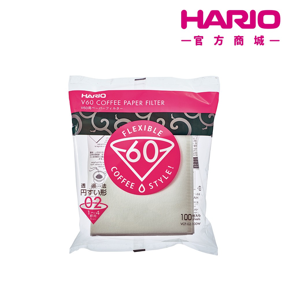 【HARIO】V60白色02濾紙110袋裝  VCF-02-110W【HARIO官方商城】