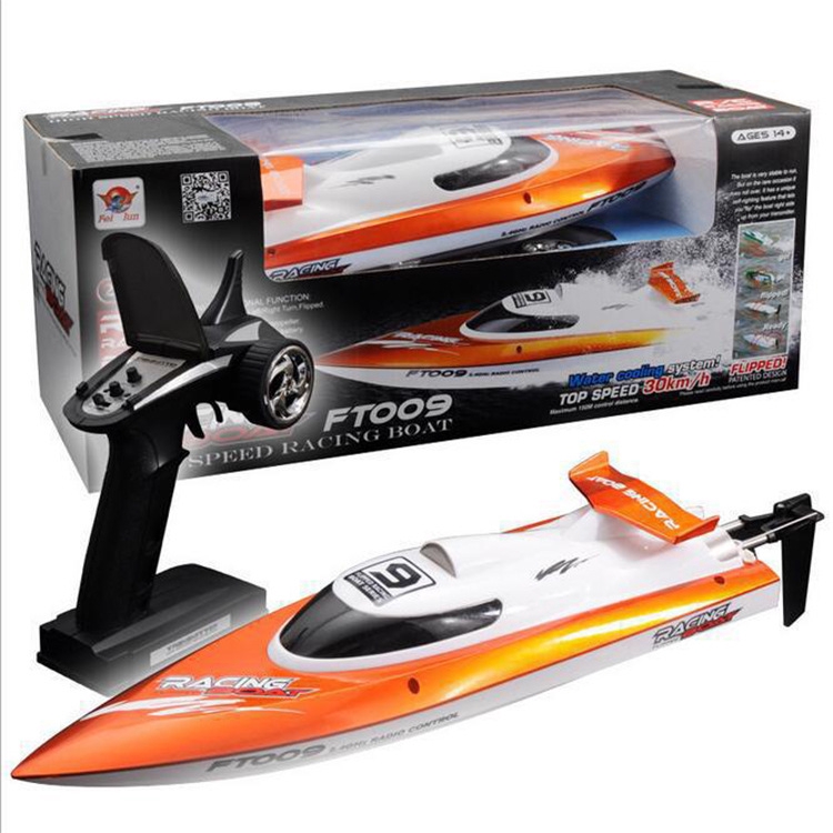 新品免運飛輪ft009 2.4G電動遙控船 水上高速快艇 可翻轉航海玩具