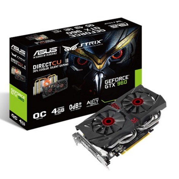 Asus STRIX-GTX960-DC2OC-4GD5 顯示卡, GTX960