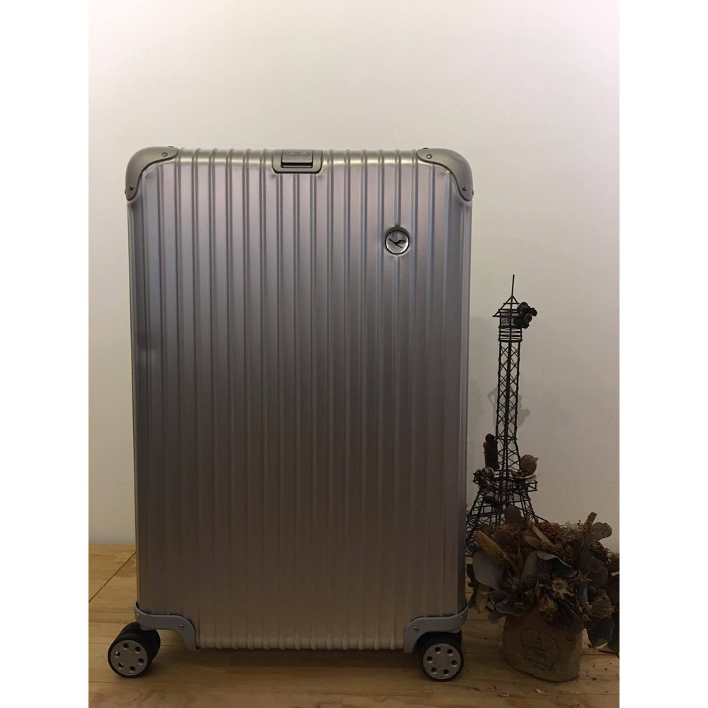 【二手】&lt;平輸&gt; 德航LUFTHANSA RIMOWA TOPAS 30.5吋 鋁鎂合金行李箱