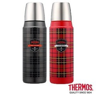 隨便賣 膳魔師 蘇格蘭復古風 不鏽鋼真空保溫瓶0.47L 紅色 黑色
