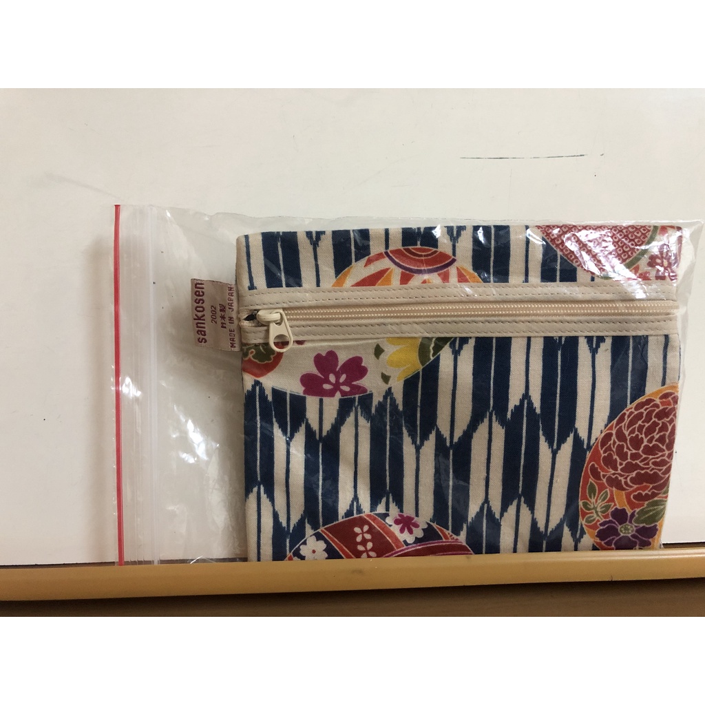 sankosen 京都 日本製 小包包 化妝包 含鏡子2個