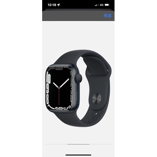 （已售出）全新Apple Watch Nike S7 CEL 45mm 午夜色鋁 金屬錶殼 配黑色Nike運動型錶帶
