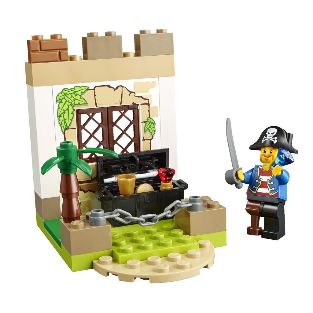 LEGO 樂高 JUNIORS系列 10679 海盜 尋寶 拆賣 寶藏小島 場景 ( 含海盜船長 )
