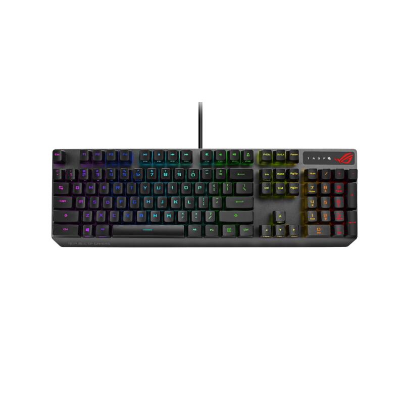 【送桌墊】華碩 ROG Strix Scope RX RGB光學機械鍵盤/紅軸90MP0240/青軸/90MP0242