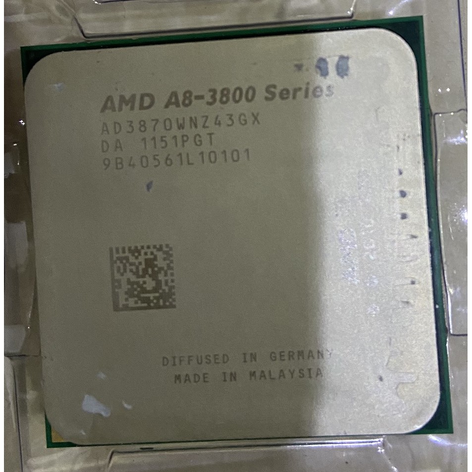 二手 AMD FM1 A8-3800 四核心 無原廠保固 賣家保固3天~