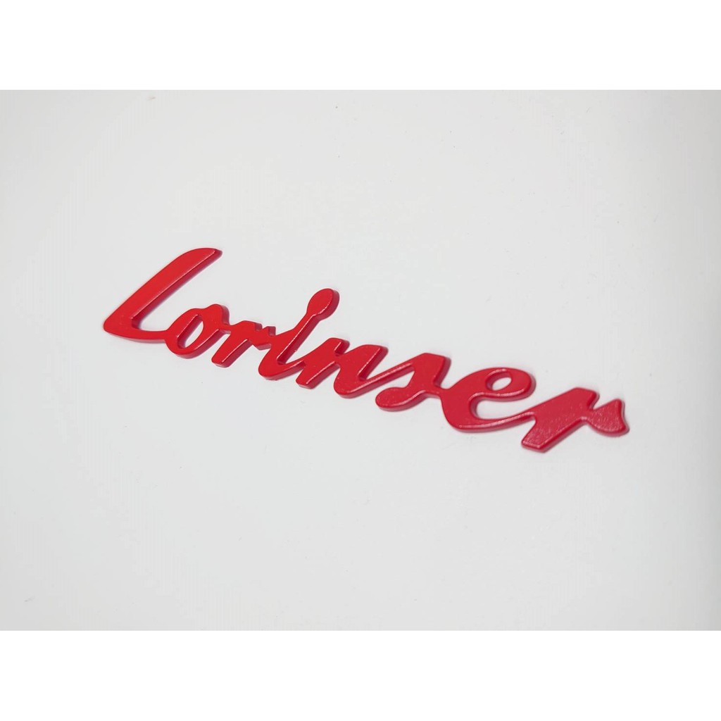 圓夢工廠 Benz 賓士 LORINSER Lorinser 後車箱 尾門字標 字貼 車標 亮紅 烤漆紅 質感紅