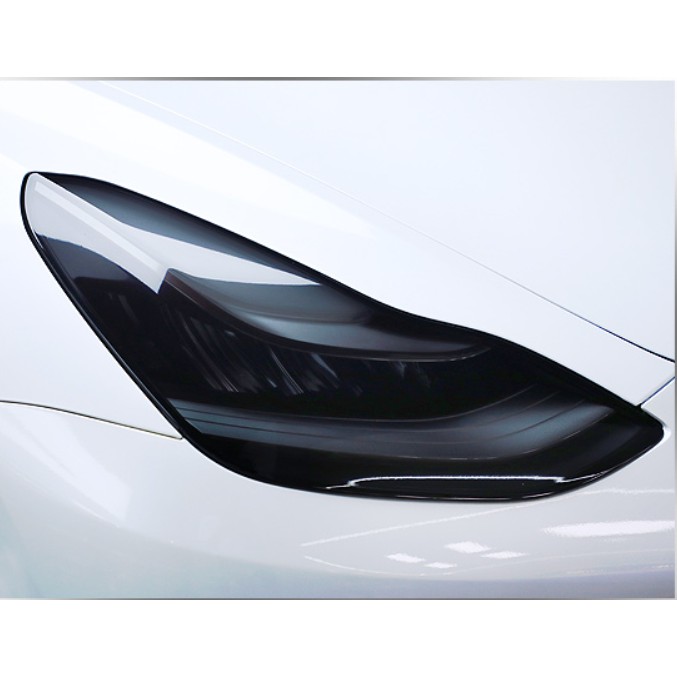 特斯拉 Model3 燻黑大燈膜 TPU 車尾燈 改色保護貼膜