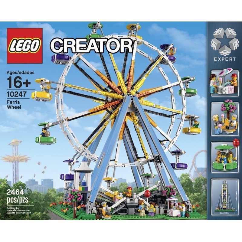 &lt;老皮樂高殿&gt;  [含運]  lego 10247摩天輪 遊樂園系列 全新正品盒況完美 creator expert系列