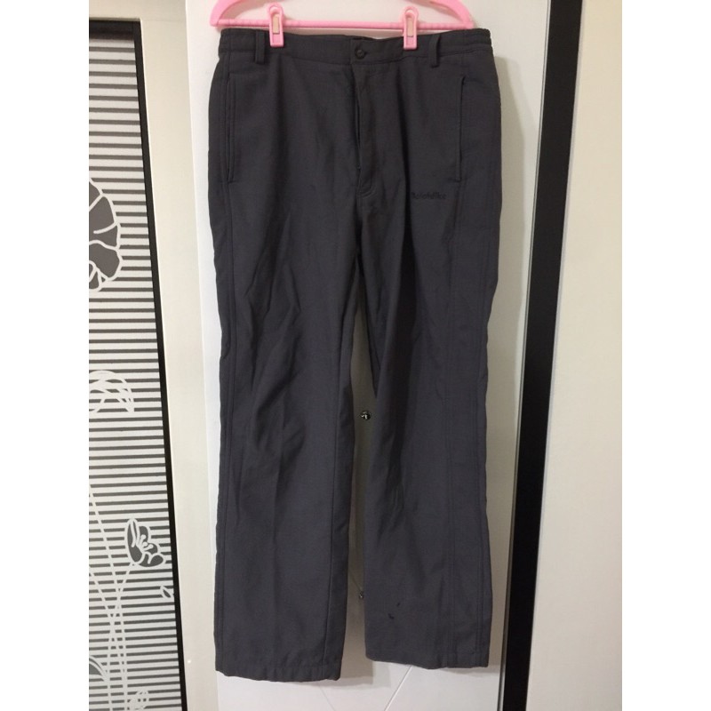 BOLAIDIKE 波萊迪克 表布尼龍防風，內刷搖粒絨 防風褲  西裝褲 XL(深灰）瑕疵便宜賣