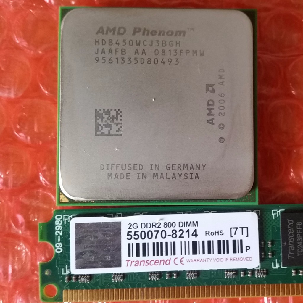 AMD Phenom 8450 三核心 送 DDR2 800 2G記憶體