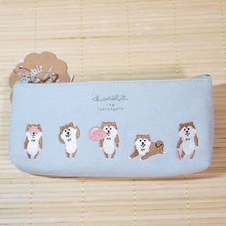 現貨 日本帶回 特價 質感經典狗狗貓咪臭臉貓柴犬比熊犬筆袋chocobit 開學用品禮物 蝦皮購物