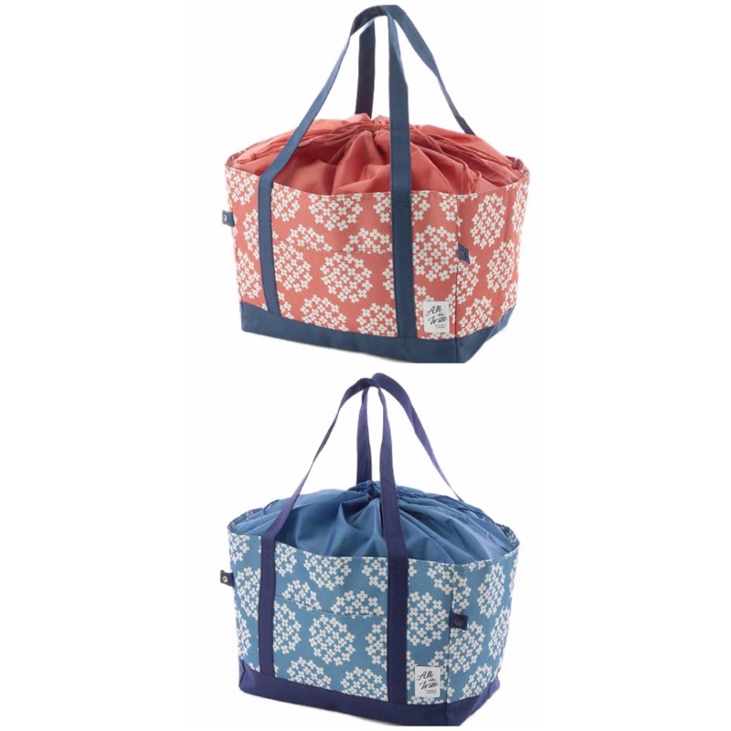 日本繡球花 保溫保冷 束口餐袋 購物袋 2色