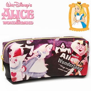 日本迪士尼Alice 愛麗絲 筆盒/筆袋 /防水化妝包 /隨身包