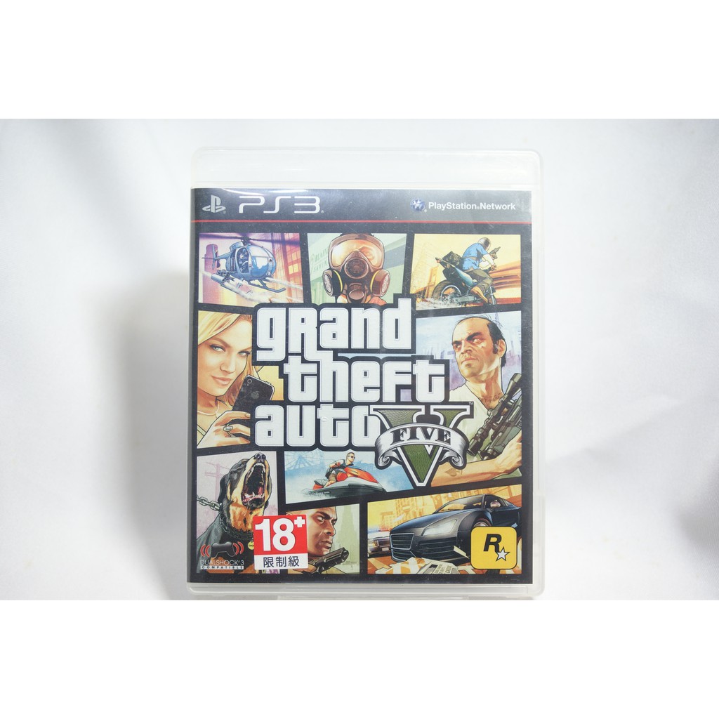 [耀西]二手 亞版 SONY PS3 俠盜獵車手 5 中文版 Grand Theft Auto V GTA 含稅附發票