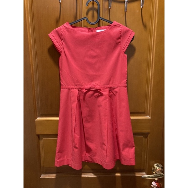 Jacadi紅色短袖洋裝（10A)