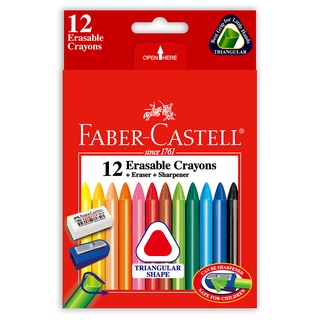 【BM必買】德國輝柏 FABER-CASTELL 三角擦擦蠟筆 12色組 24色組 122612 122624 無毒