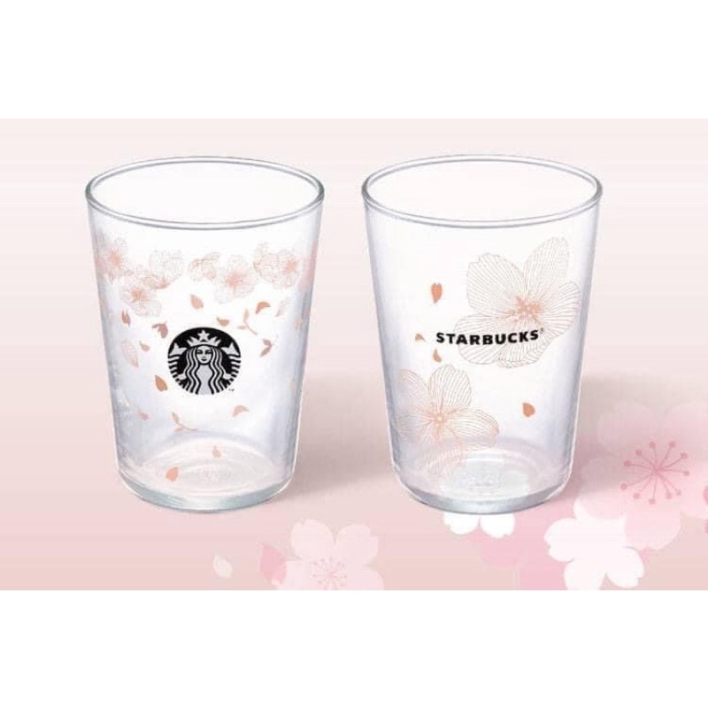 星巴克 Starbucks 春櫻對杯組 玻璃杯 對杯 櫻花