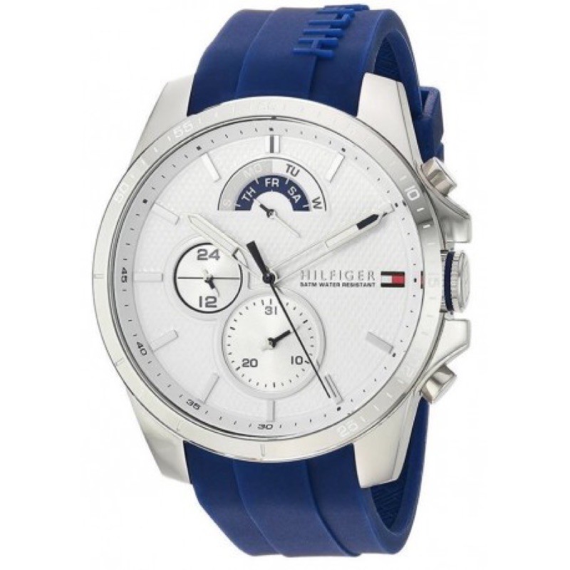 Tommy Hilfiger手錶 tommy手錶 石英錶 三眼計時錶 時尚防水錶 運動錶 矽膠錶帶 原廠機械正品代預預購