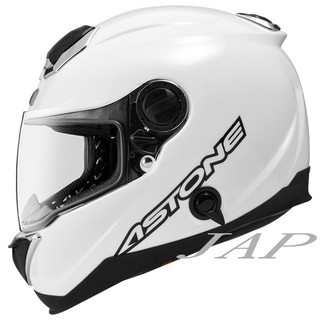 ASTONE GT1000F 素色 白色 碳纖材質 雙鏡片雙D扣全罩安全帽