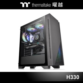 曜越 H330 TG ATX 強化玻璃 側透 機殼 黑色 CA-1R8-00M1WN-00