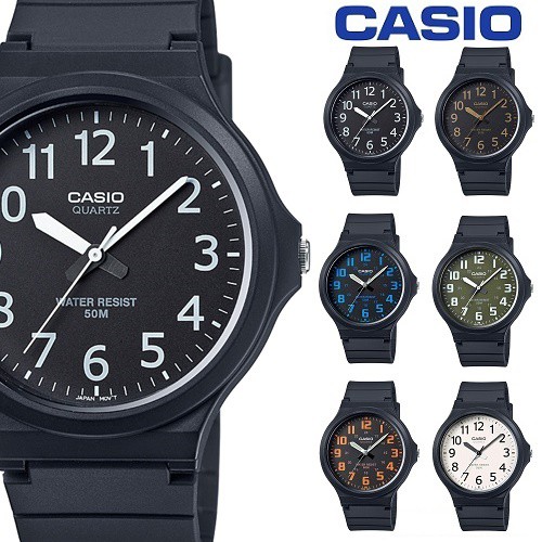 【CASIO】MW-240-1B 簡約俐落大三針/清楚的時刻MW-240系列/男用款/43mm【第一鐘錶】