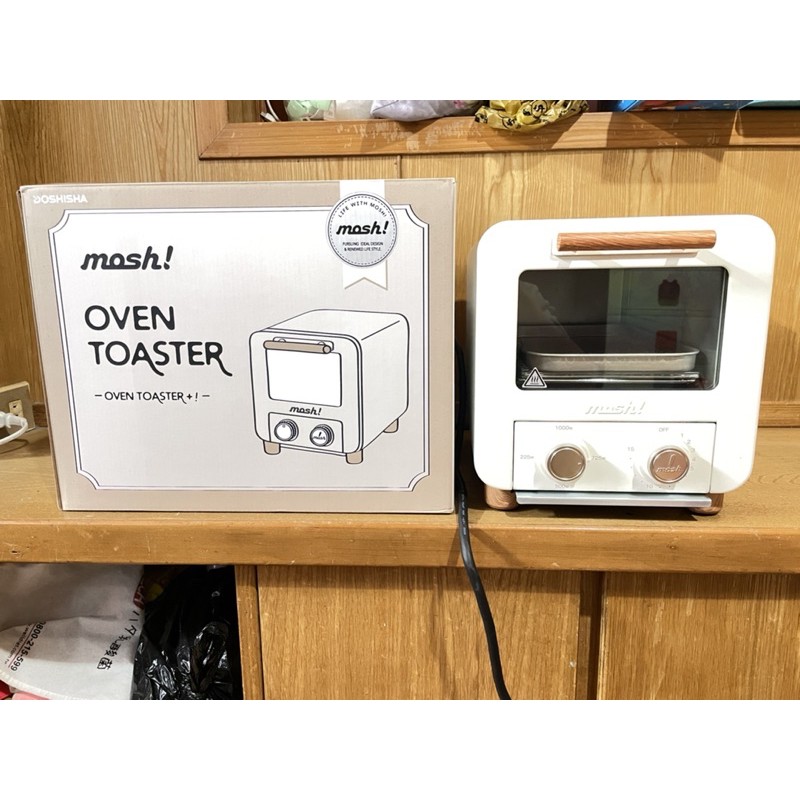 （近全新）日本mosh!電烤箱 M-OT1 IV象牙白網美系烤箱 日系烤箱 北歐風烤箱
