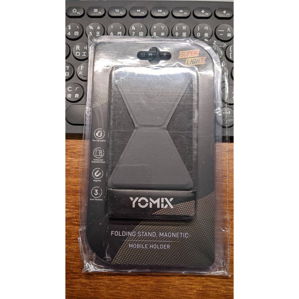 【YOMIX優迷】手機背貼磁吸式卡夾手機支架