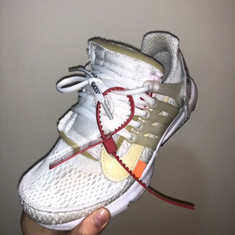 Off white 聯名 Nike presto 魚骨鞋 (可交流）白