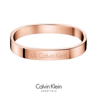 Calvin Klein ck正品寬版Hook系列版男女手鐲