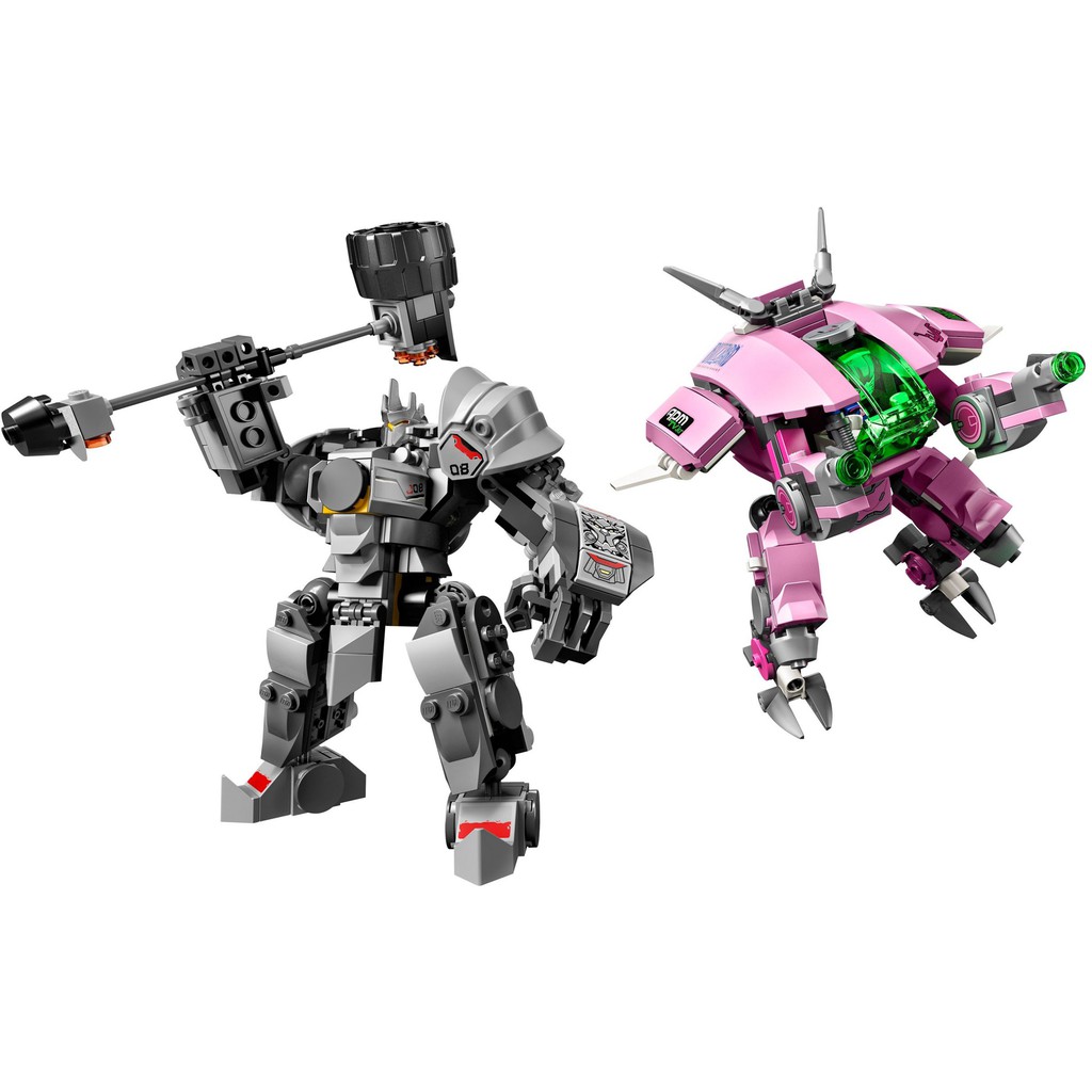 LEGO®︎樂高 75973 Overwatch 鬥陣特攻 D.Va &amp; Reinhardt / 無盒已組裝過