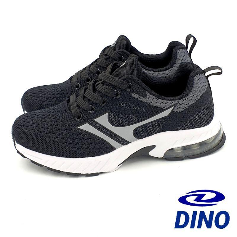 【米蘭鞋都】DINO (女) 輕量 飛織 氣墊 慢跑鞋 運動鞋 Q彈 避震 止滑 3591 黑 另有藍色