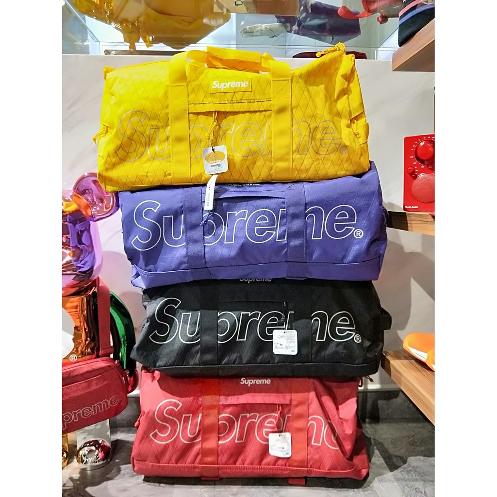 Supreme 圓筒包 行李袋 全新 現貨 黃色 紅色 黑色