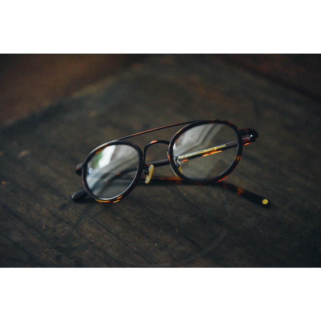 CLASSICO M36 C2 (琥珀古銅) 眼鏡屋 鈦金屬 復古框 純鈦 文青 膠框 手工眼鏡 金屬眼鏡 手造眼鏡