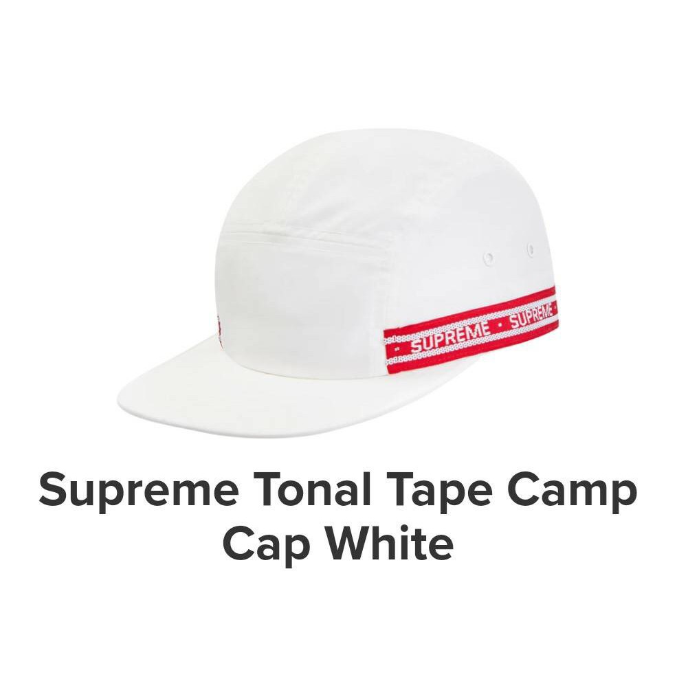 supreme tonal taping camp cap