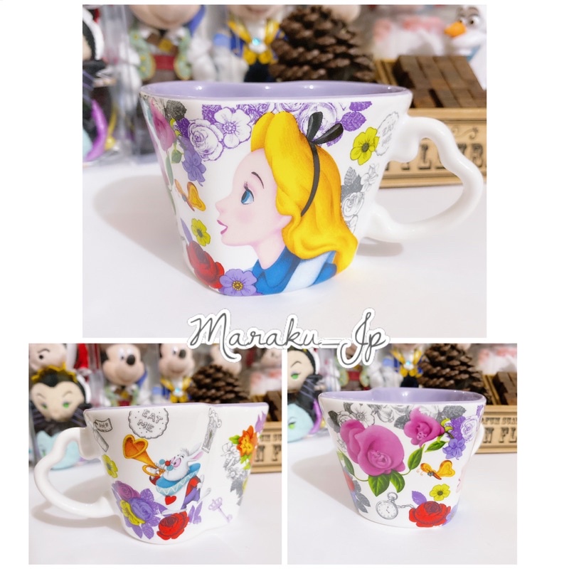 🉑️刷卡-日本東京迪士尼 愛麗絲夢遊仙境 Alice 鐘點兔 笑笑貓 愛麗絲 馬克杯 杯子 咖啡杯 陶瓷盤 點心盤 盤子