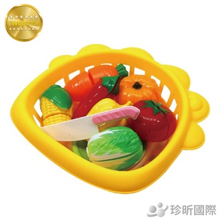 蔬果切切樂兒童玩具組 約25cmx22cm 兒童玩具 切切樂 玩具 切菜玩具【TW68】