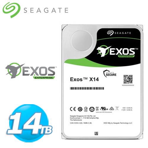 Seagate【企業級】 Exos 14TB SATA 3.5吋 (ST14000NM001G)