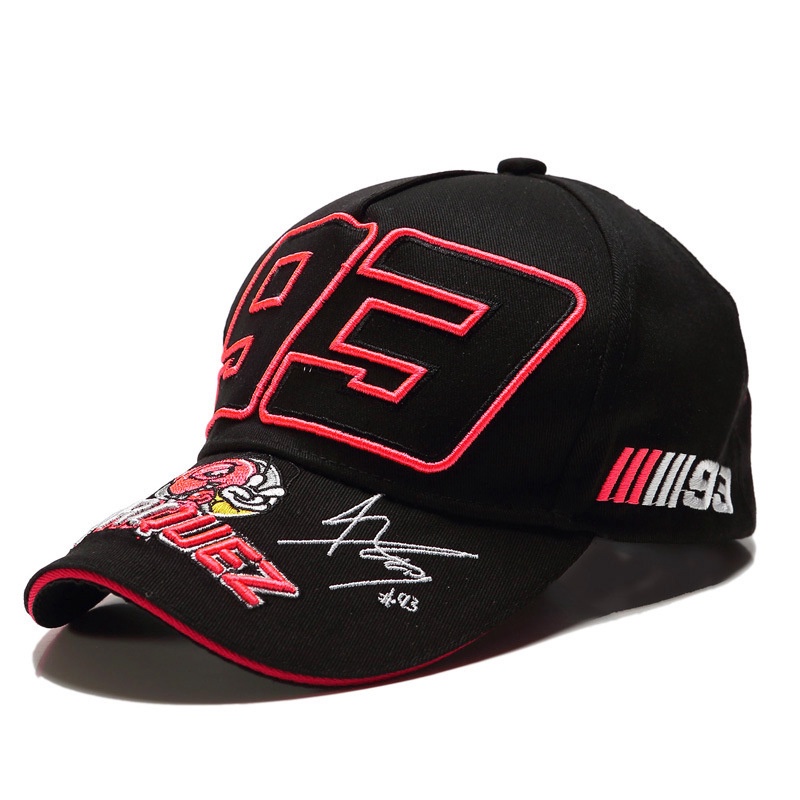 Yeho- 93 帽子繡花螞蟻, F1 賽車帽棒球帽, 帽子 moto.gp, 戶外運動摩托車帽