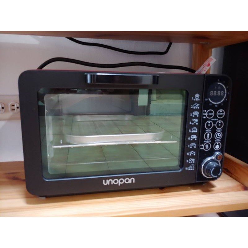 Unopan無油空氣油炸烤箱 14公升紅色 蝦皮購物