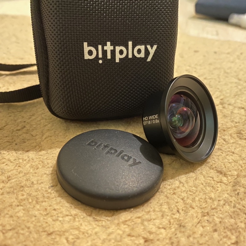 二手 bitplay HD高階廣角鏡頭 +鏡頭攜帶盒 +鏡頭扣 +收納小袋子
