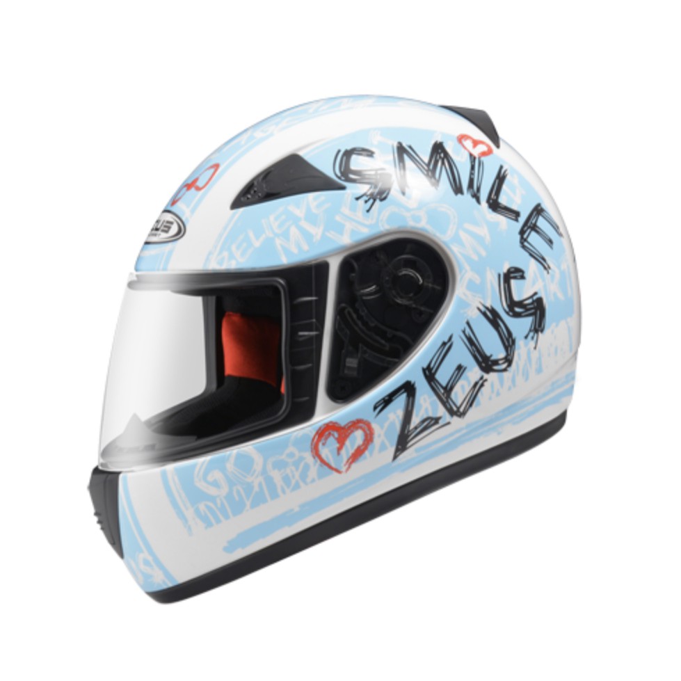 任我行騎士部品 ZEUS ZS-2000C F60 白藍 小帽體 全罩式 安全帽 ZS2000C