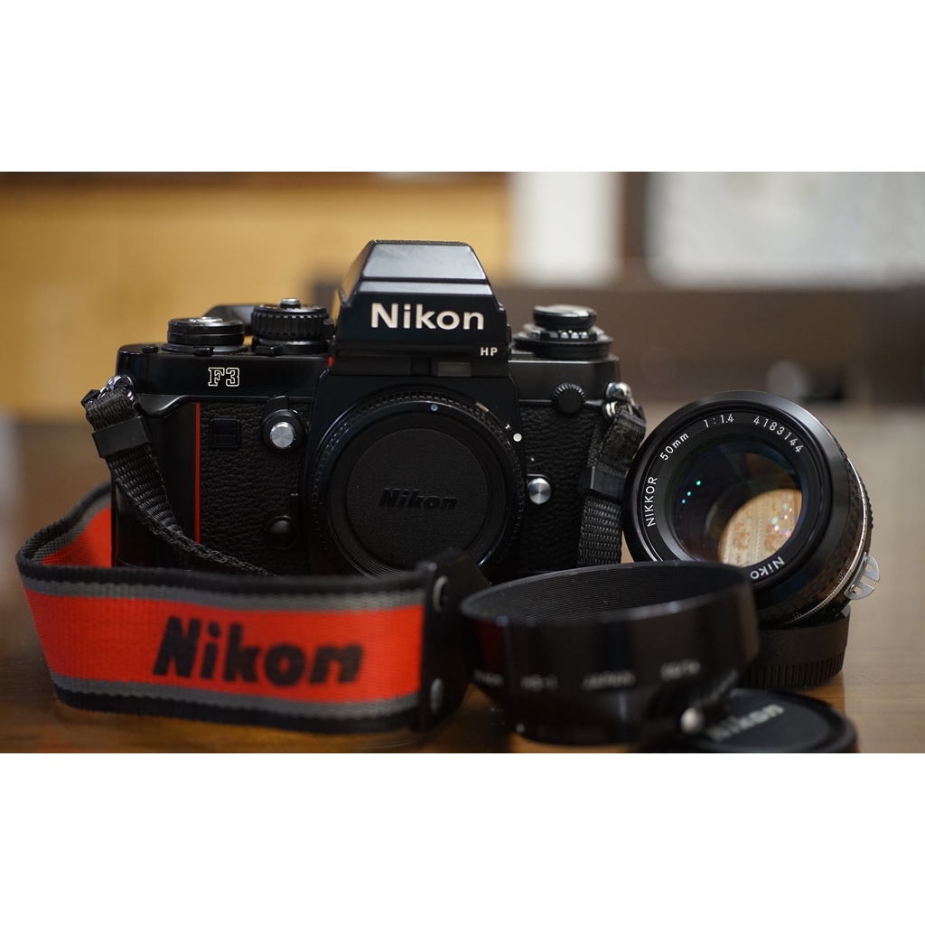 【售】經典品相不錯85成新 Nikon F3 HP 加購Nikon 50mm F1.4標準鏡 F1 FM2 FM3 FE