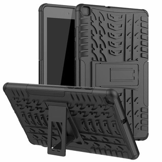 Samsung Galaxy Tab E 8.0 雙層保護殼雙層抗震防摔平板保護殼鎧甲盾支架背蓋平板套