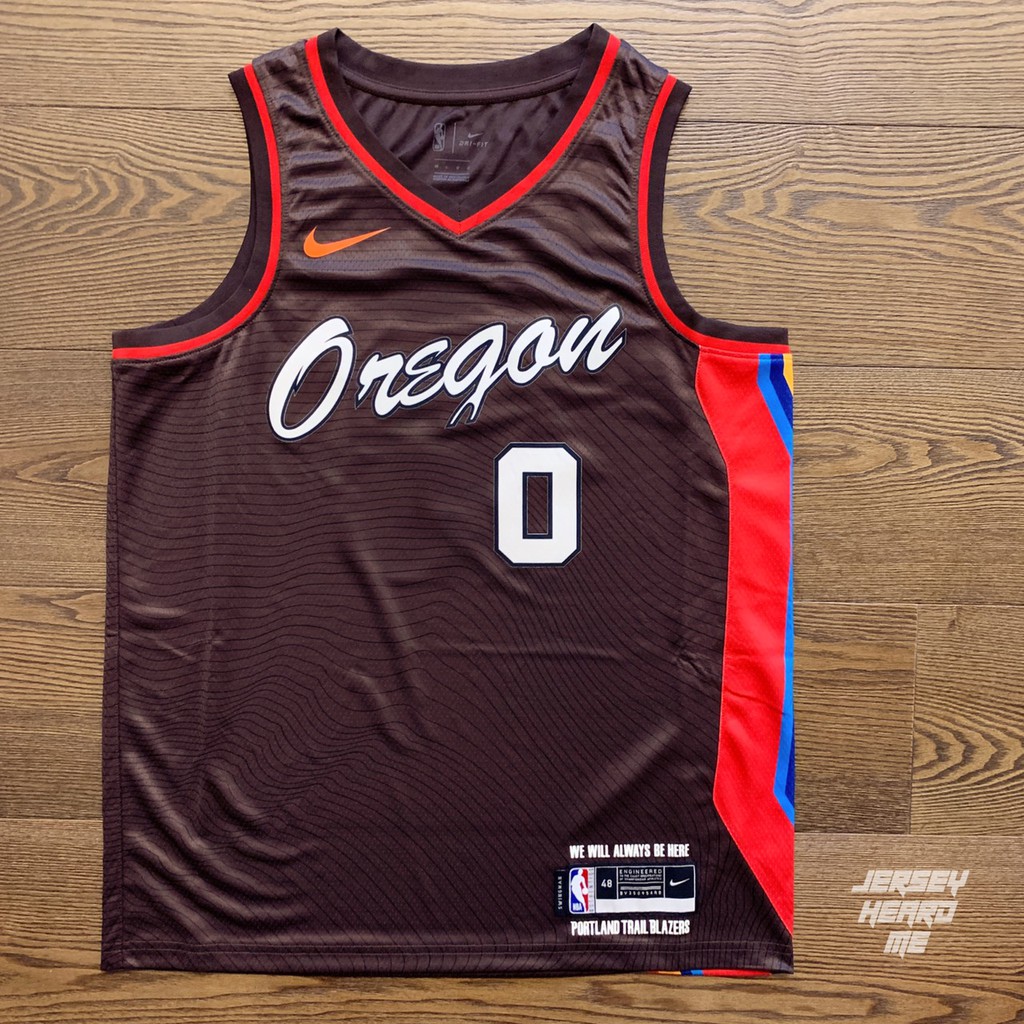 球衣藏家 Damian Lillard 21 City Edition 拓荒者城市版球迷版nba 球衣 蝦皮購物