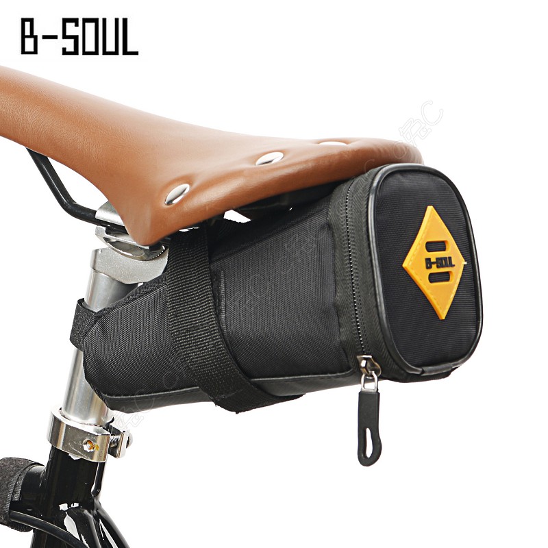 B-soul全新自行車座墊袋：復古騎士風單車尾包 輕量坐墊包 腳踏車包 鐵馬鞍袋 座杆包 坐杆包 座杆袋 工具包 工具袋
