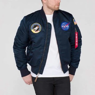 Nasa ALPHA Industries 飛行外套 MA-1 flight jacket 藍 綠 黑 聯名款