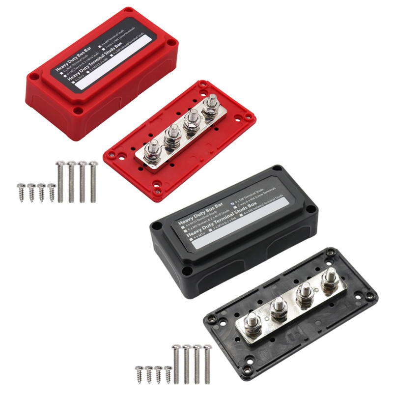 Edb * 電源分配塊總線盒 300A 用於 DC 48V 大電流黑色紅色用於 S