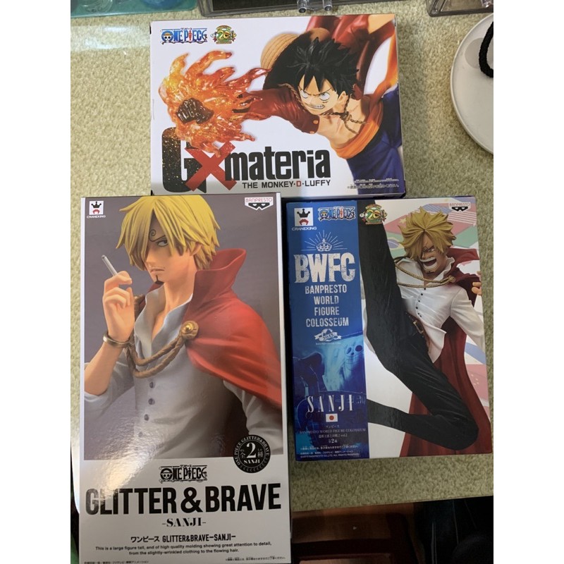 代理版 藍證 景品 ONE PIECE 海賊王 BWFC SANJI香吉士 G×materia LUFFY魯夫 全新現貨