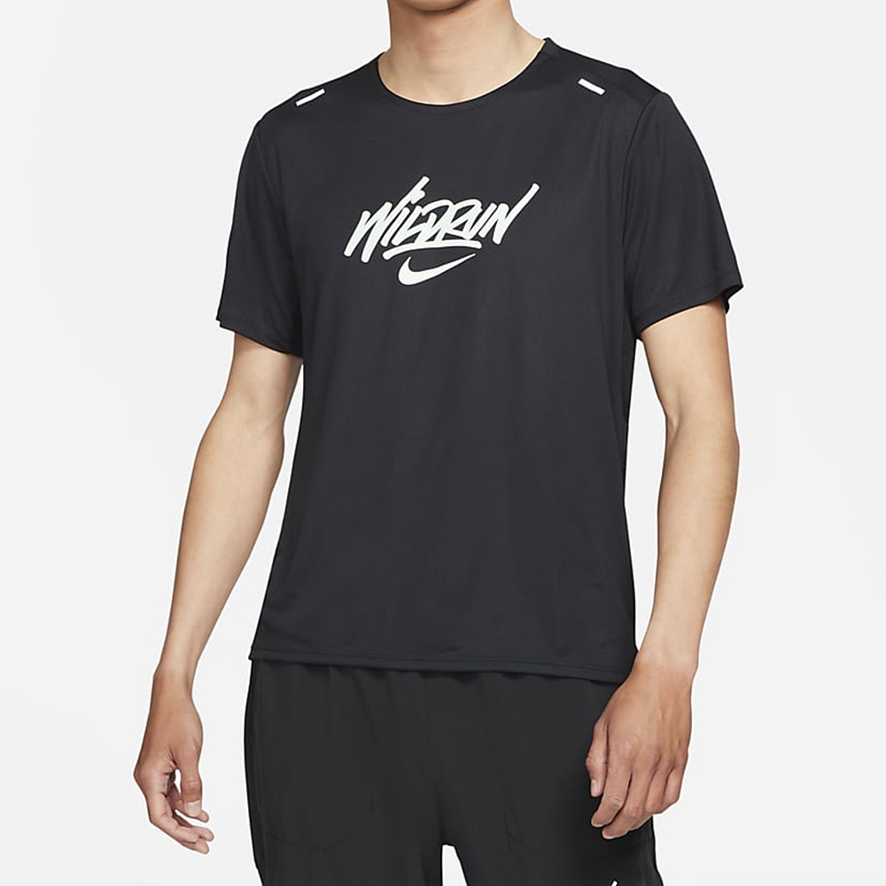 NIKE 耐吉2104男款 短袖上衣 運動 AS M NK RISE 365 SS WR GX 黑 DA1169010